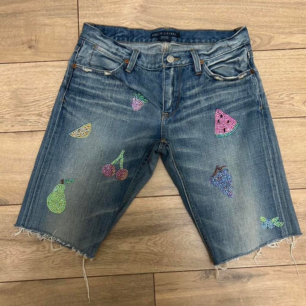 Ralph lauren blue denim shorts